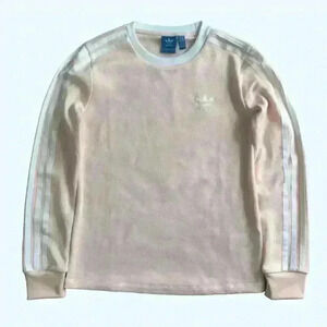 Adidas baby pink  long sleeve causal top